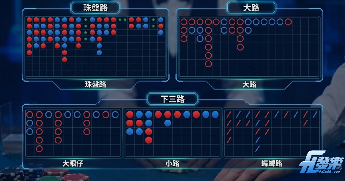 百家樂看路入門：5大路單畫法圖解