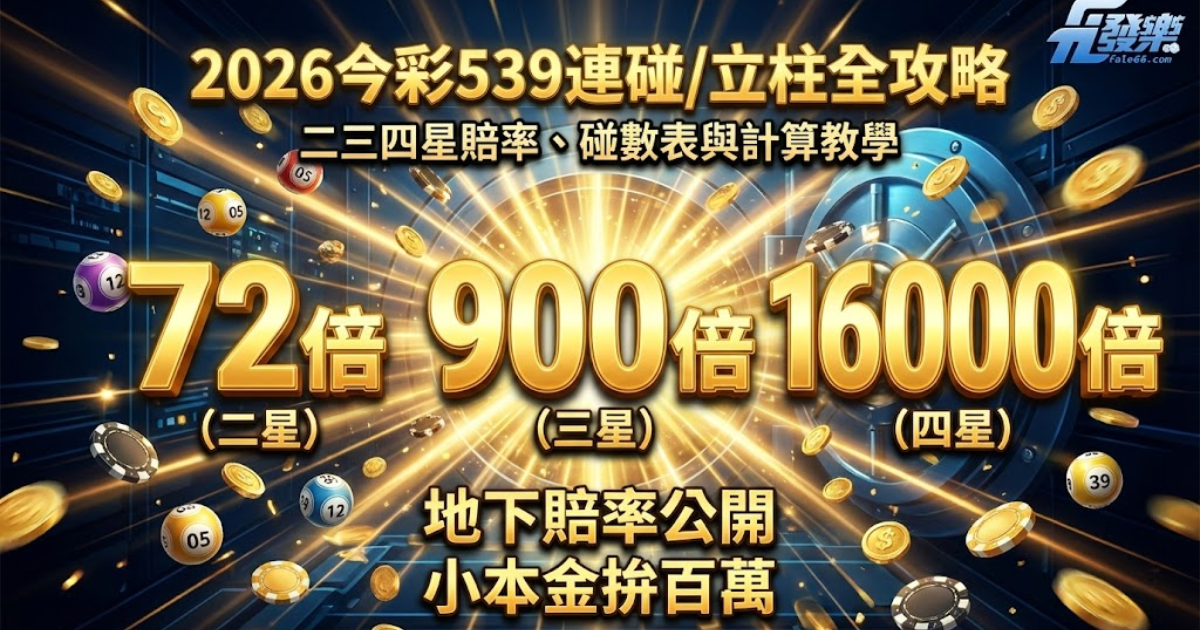 539連碰與立柱計算教學